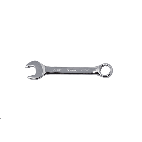 K Tool International Wrench 7/16 Inch Combination Short 12 Point 15 Degree