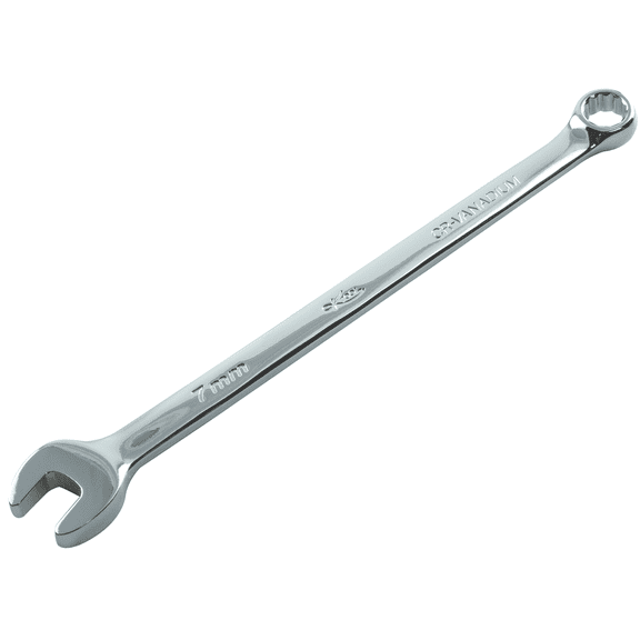 K Tool International Wrench 7mm Combination 12 Point 15 Degree Hi Polish