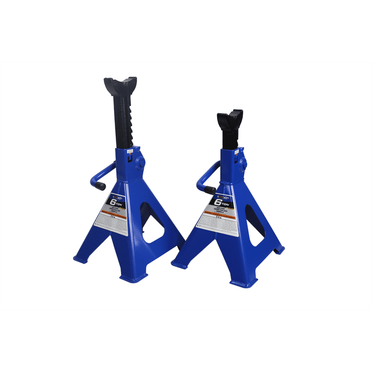 K-Tool KTIXD61205 6 Ton Jack Stands Pair, Height Ranges 15 3