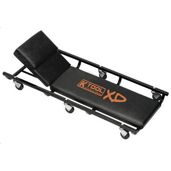K Tool International XD74962 40 Inch Metal Creeper Adjustable Headrest