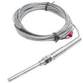thumbnail image 1 of K Type 50x5mm 800C Probe Thermocouple Temperature Sensor Cable 9.8ft 3 Meters pwm25, 1 of 6