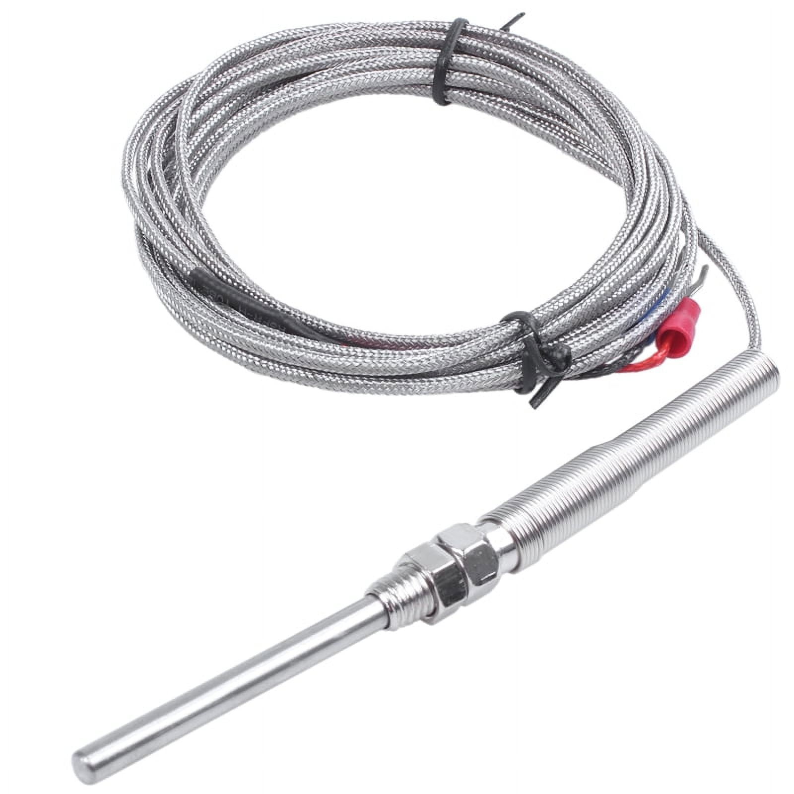 K Type 50x5mm 800C Probe Thermocouple Temperature Sensor Cable