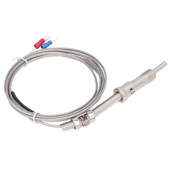 K Type Screw Probe Temperature Sensor 0-800 WRNT Heavy Duty Thermocouple Transducer Straight Handle Wire Cable 78.7 inches / 200 cm Professional Industrial Thermal Measurement