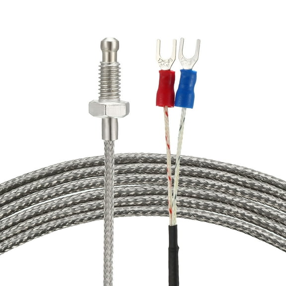 K Type Temperature Sensor Probe Screw Type Thermocouple 0.5Meters Cable