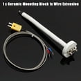thumbnail image 1 of K-Type Thermocouple Block Ceramic Kiln Probe 2372/1300 Degree F/C 11G High Tool, 1 of 12