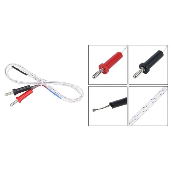K Type Thermocouple Probe with 1 Meter Length Designed for Multimeter and Temperature Measurement Applications