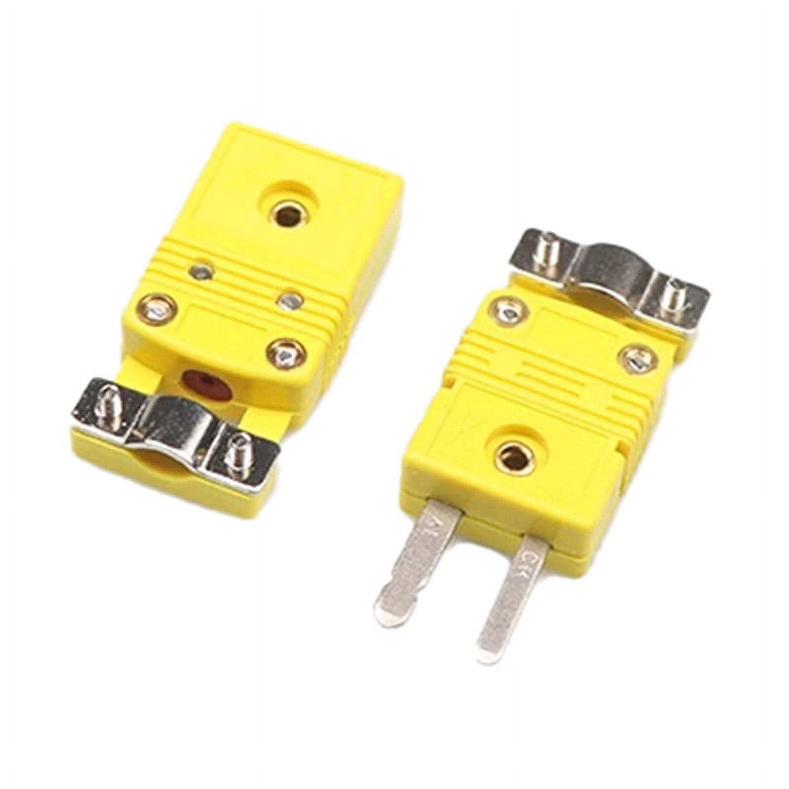 K-Type Thermocouple Small Yellow Plug with Bracket K-Type Thermocouple ...