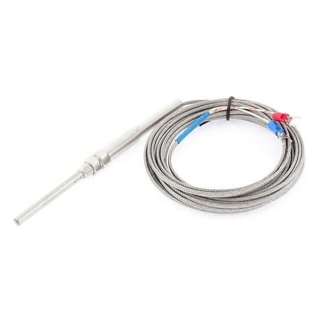 K Type Thermocouple Temperature Control 0-400C Sensor 5cm Probe 5M 16.4Ft Long