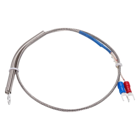 K Type Thermocouple Temperature Sensor 5mm Ring High Temperature Probe 1.6ft Wire 0 to 600C