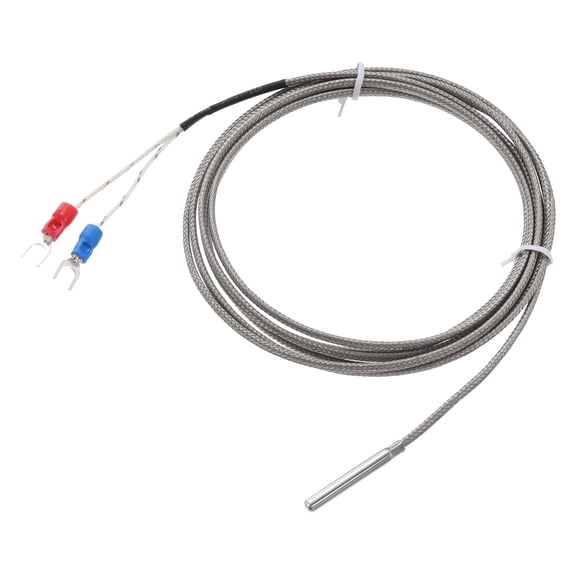 K Type Thermocouple Temperature Sensor Probe 4x30mm 6.6ft 0 to 600C(32 to 1112F) Stainless Steel