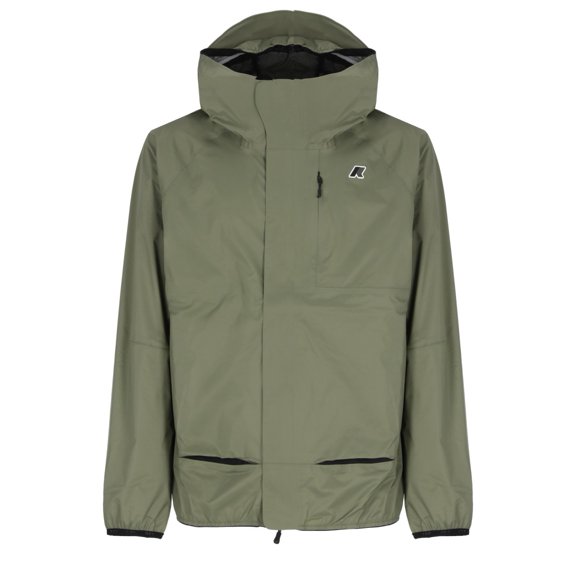 K-Way Army Green Roche Hooded Jacket (Men's)