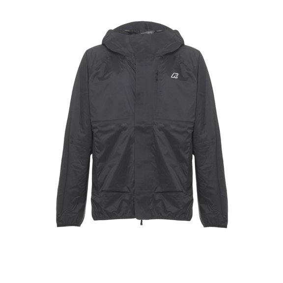 K-Way Black Roche Hooded Waterproof Jacket (Men's)