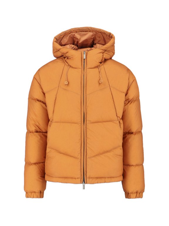 Classic Orange Casual Jacket With High Collar (Men's)
