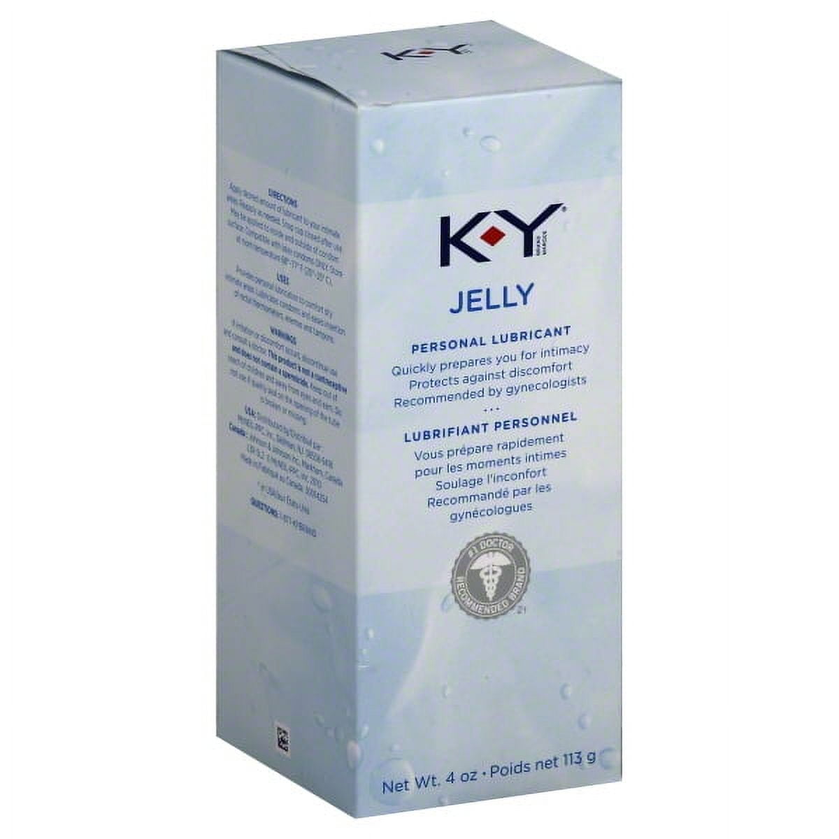 K-Y Ky Personal Water Based Lubricant Jelly 4 Oz