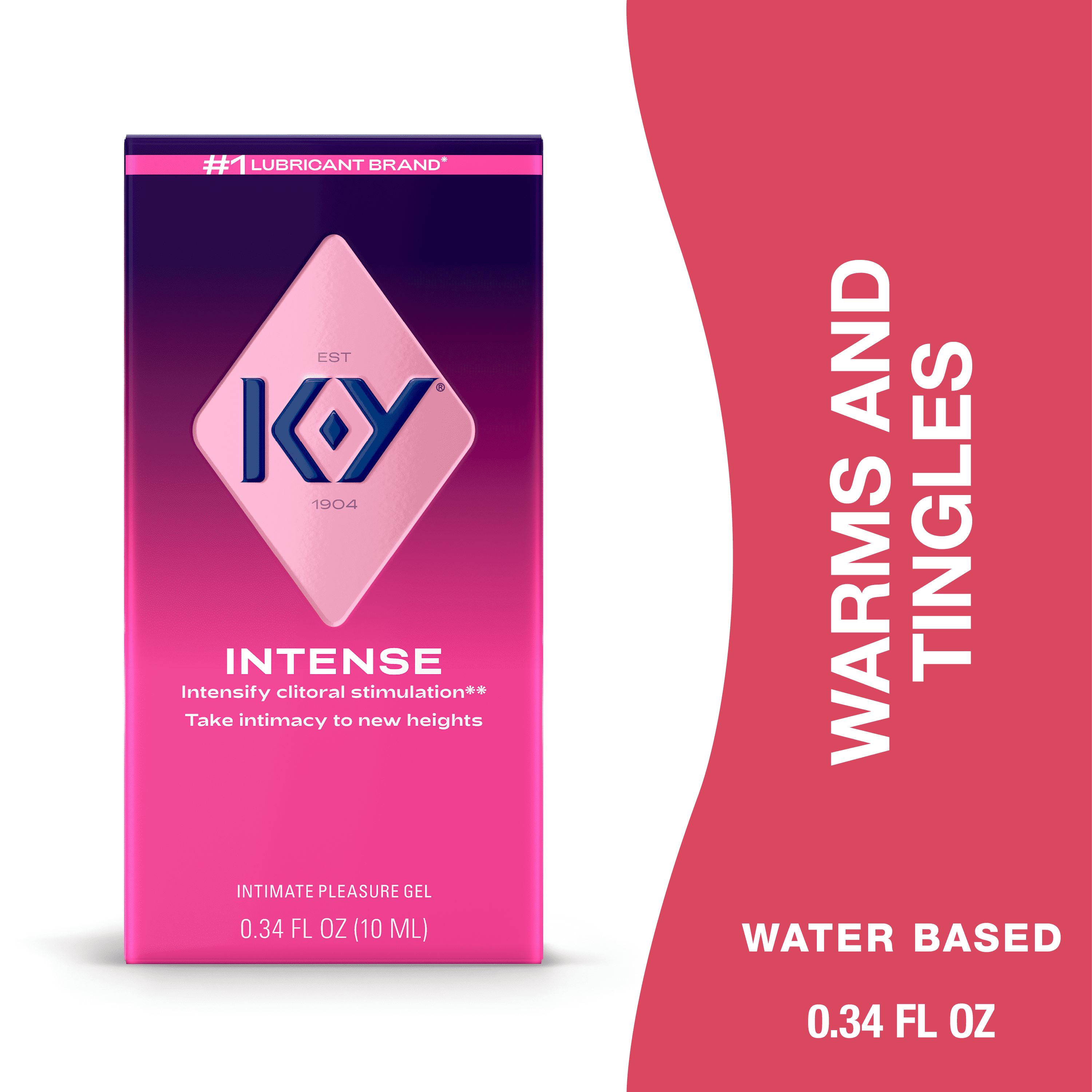 K-Y Intense Pleasure Gel Lube, Water Based Personal Lubricant For