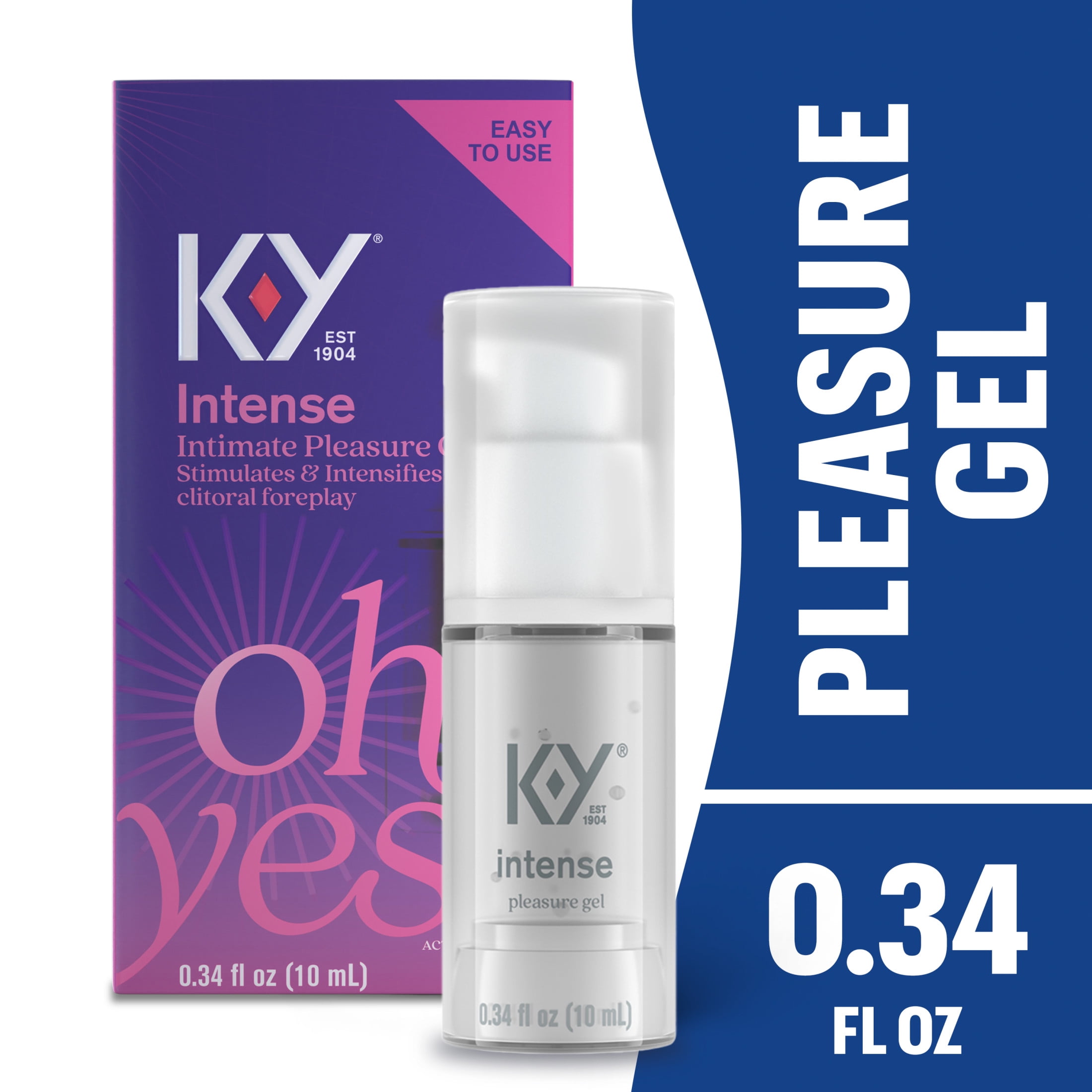 KY Intense Pleasure Gel, Personal Lubricant and Massage Gel, Water