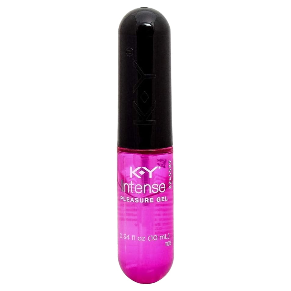 K-Y Intense Pleasure Gel Woman's Lubricant, 0.34 oz., Lube for women that will bring warming, cooling, or tingling sensations