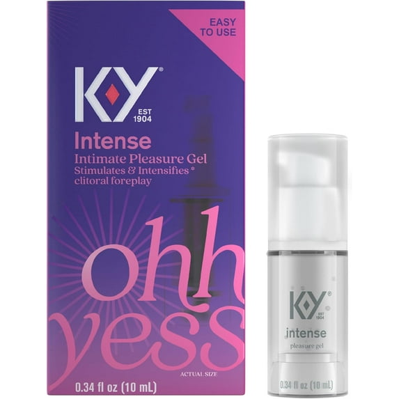 K-Y Intense Stimulates And Intensifies Pleasure Gel, 0.34 Oz..