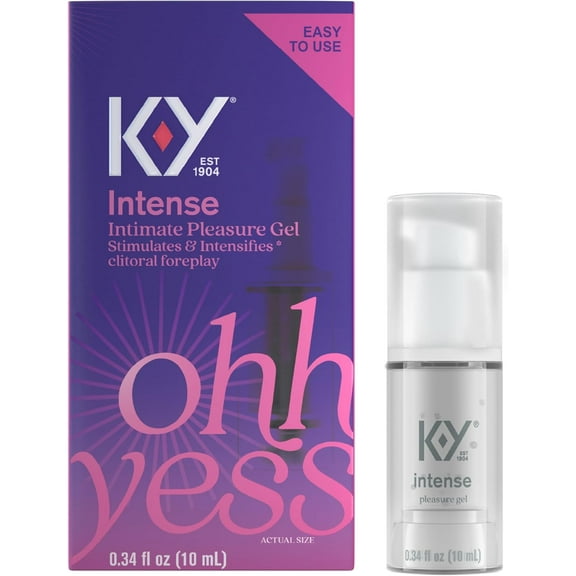 K-Y Intense Stimulates And Intensifies Pleasure Gel, 0.34 Oz..