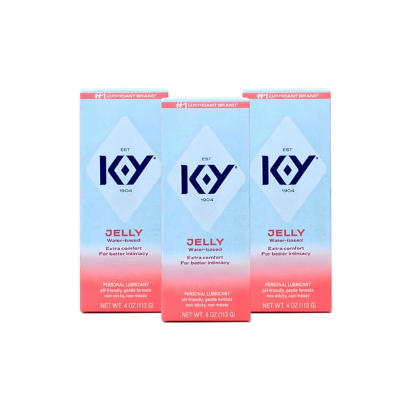 K-Y Jelly Personal Lubricant 4 oz (Pack of 4)