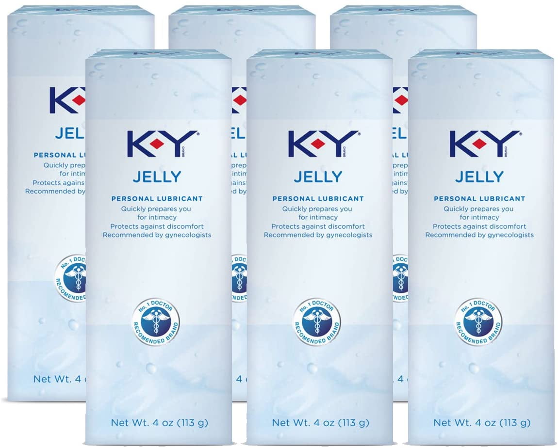 K-Y Jelly Personal Lubricant, 4 oz. (Pack of 6)