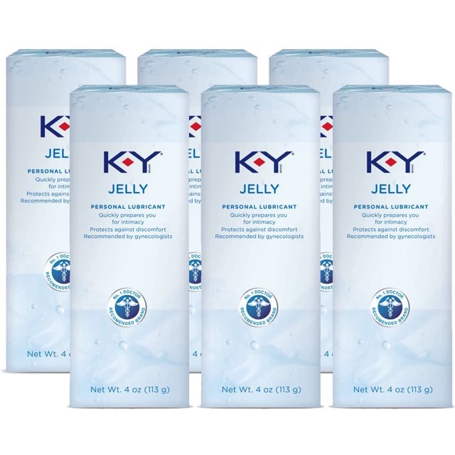 KY Jelly Personal Lubricant, 4 oz. (Pack of 6)