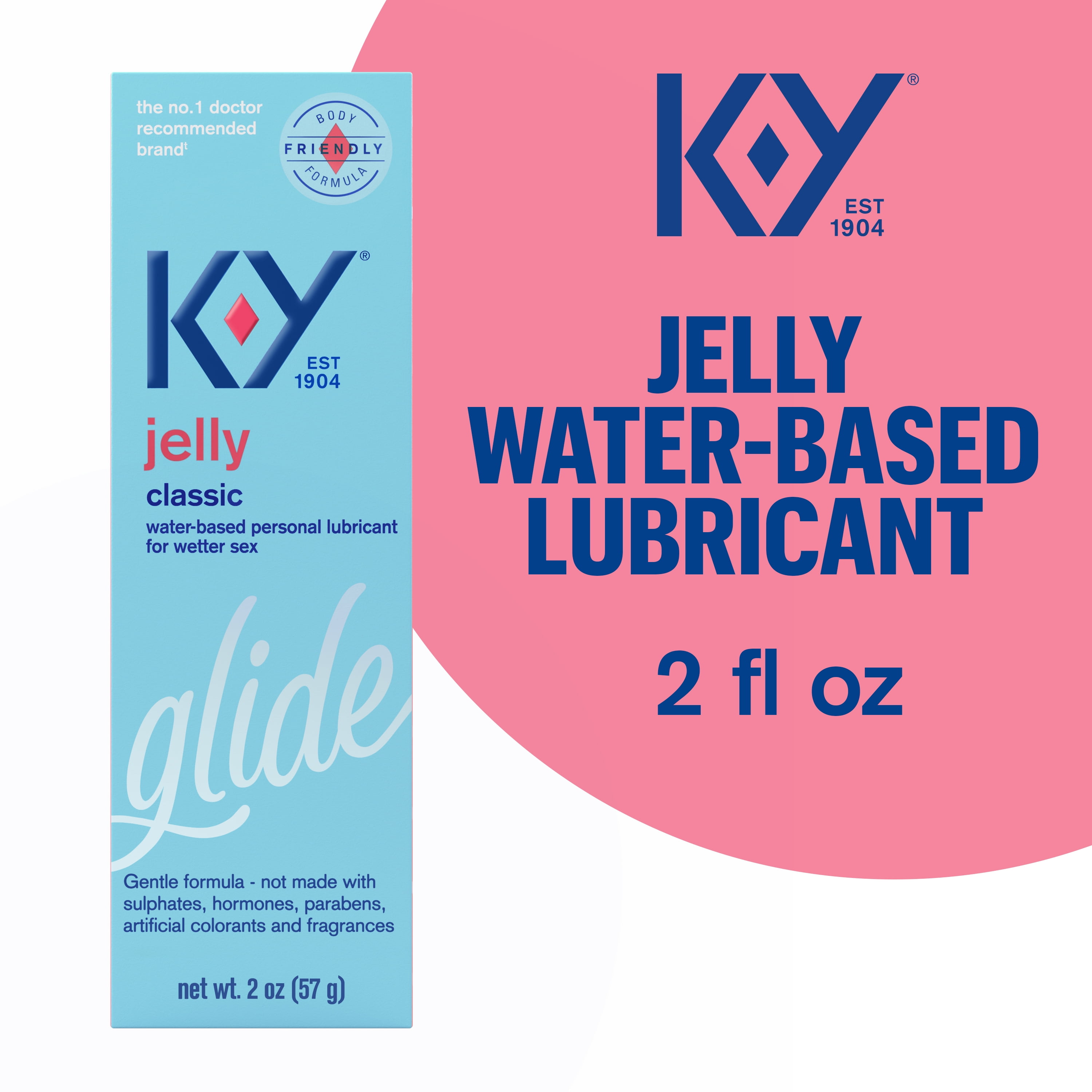 K-Y Jelly Personal Lubricant, Body-Friendly Water-Based Formula, Safe for Anal Sex, Safe to Use with Latex Condoms pic