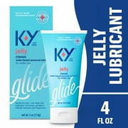K-Y Jelly Personal Lubricant, Water Based Lube For Sexual Wellness, Vaginal Moisturizer, 4 FL OZ