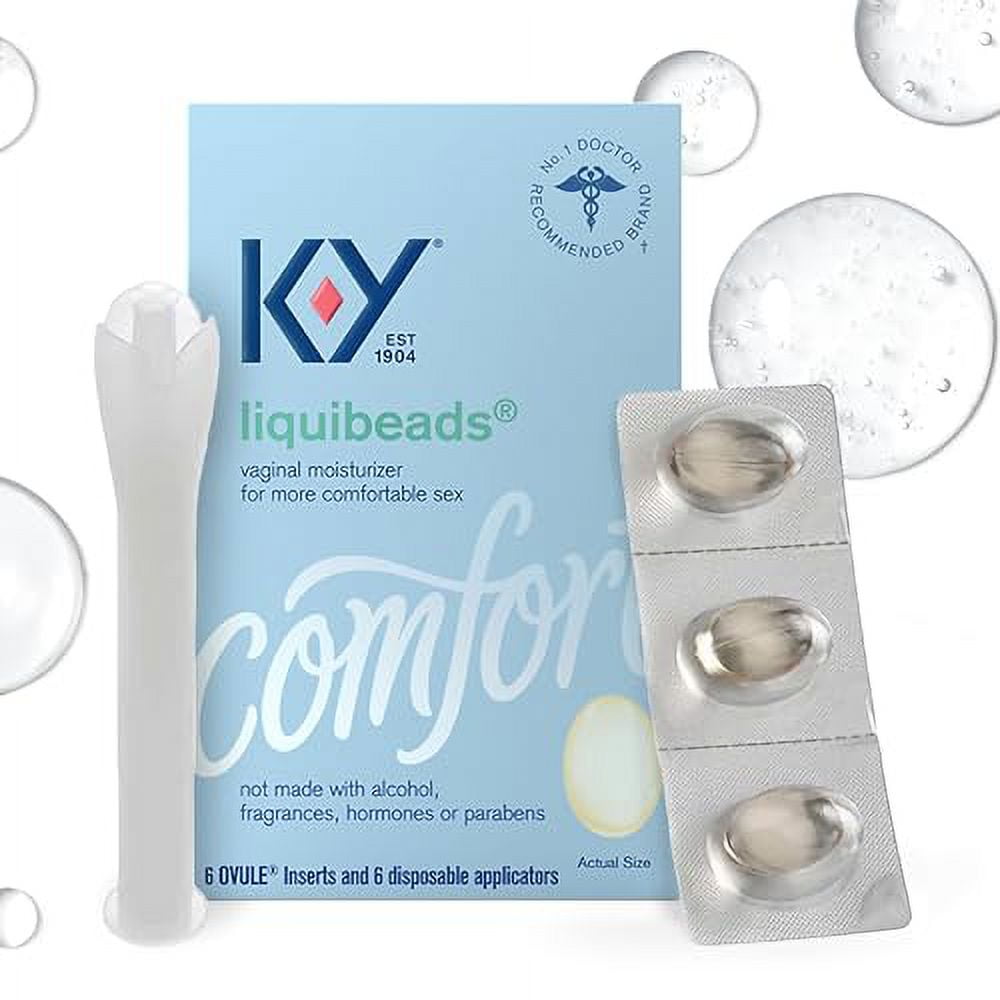 KY Liquibeads for Women, Vaginal Moisturizer, Silicone Lube Vaginal