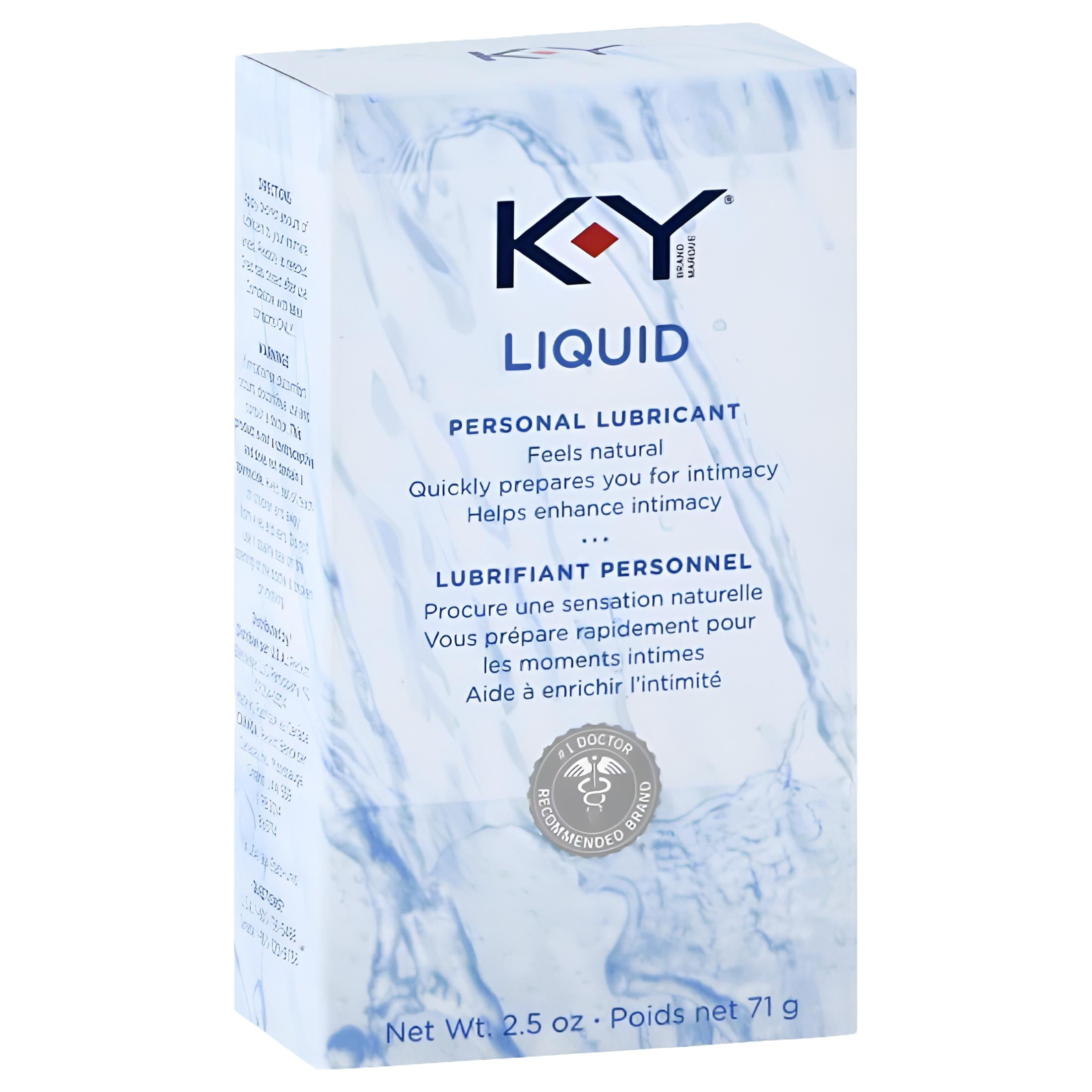 K-Y Liquid Personal Water Based Lubricant, 2.5 Oz