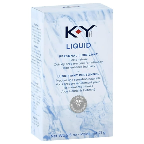 K-Y Liquid Personal Water Based Lubricant, 2.5 Oz