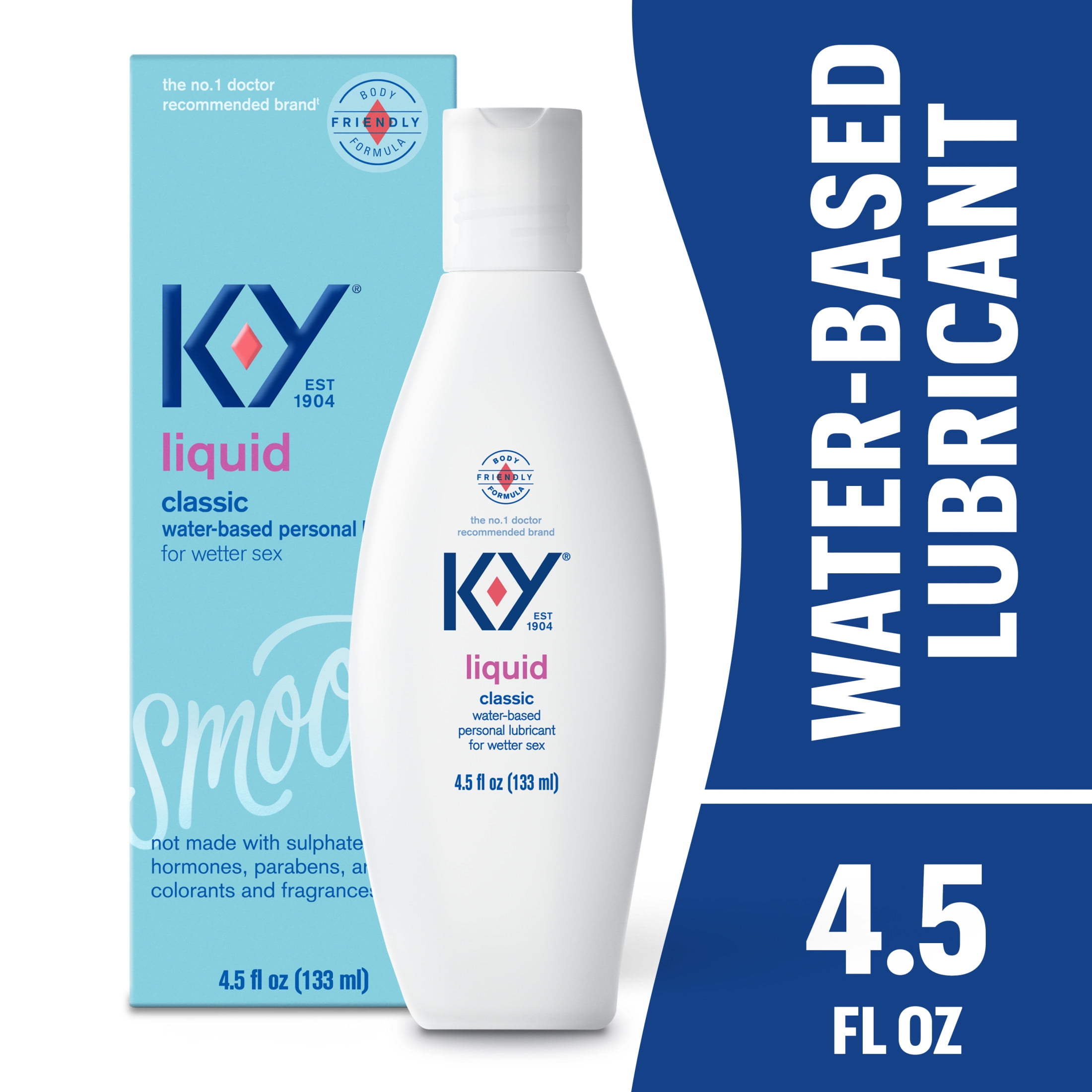 K-Y Natural Intimate Lubricant for Couples, Water Based Lube