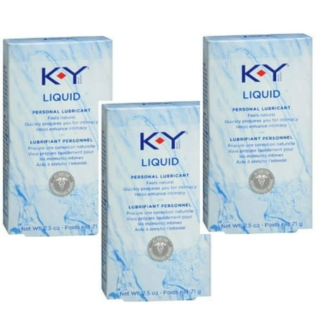K-Y Natural Feeling Liquid 2.50 oz (Pack of 3)
