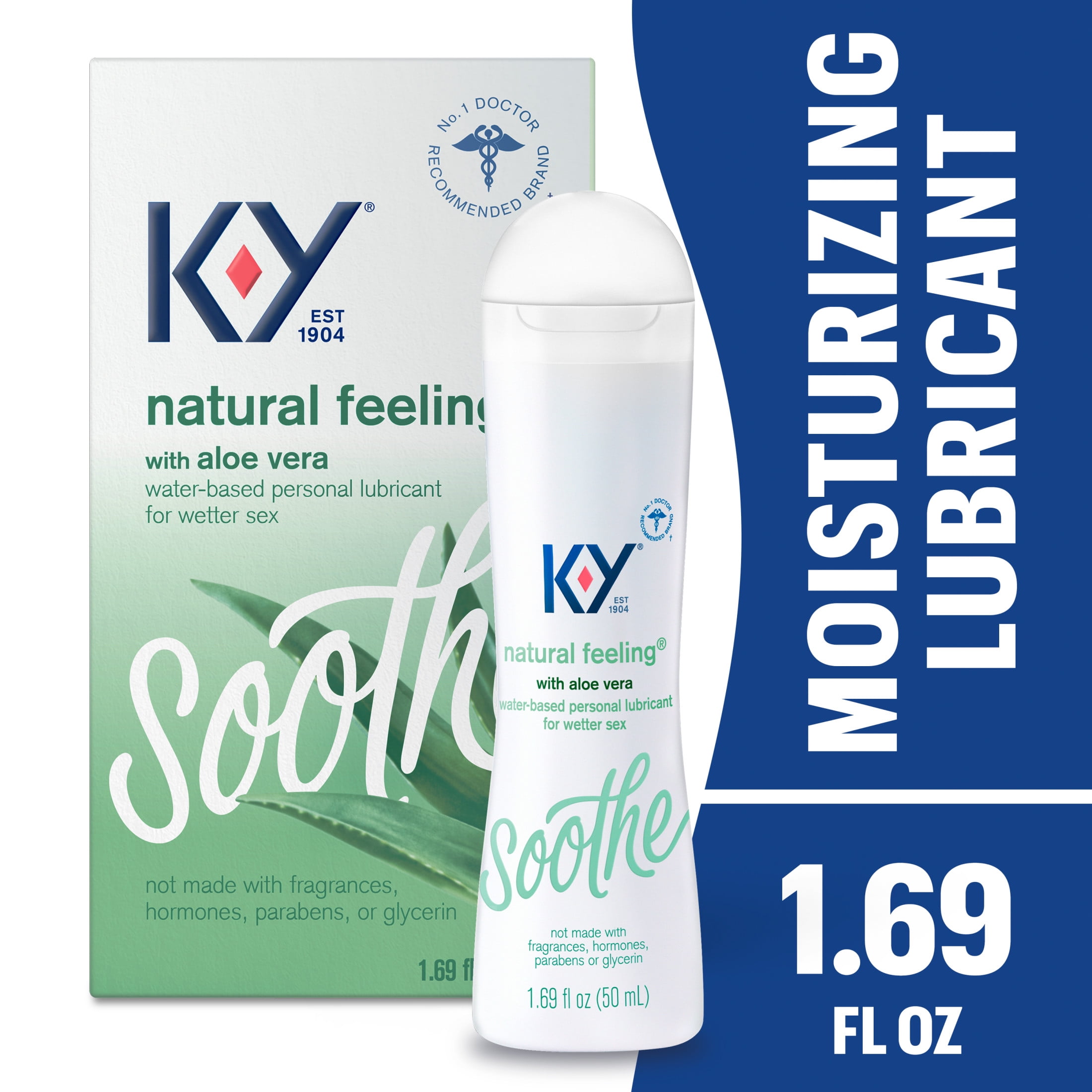 K-Y Natural Feeling Lube with Aloe Vera, Water Based Personal Lubricant For  Sexual Wellness, 1.69 fl oz - Walmart.com