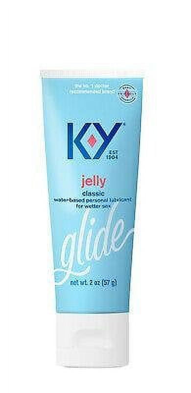K-Y Personal Water Based Lubricant Jelly, Adult, 2 oz Bottle