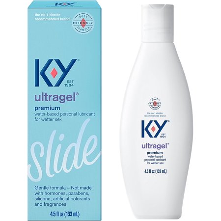K-Y Ultragel Lube, Personal Lubricant, Water-Based Formula 4.5 OZ (Pack of 2)