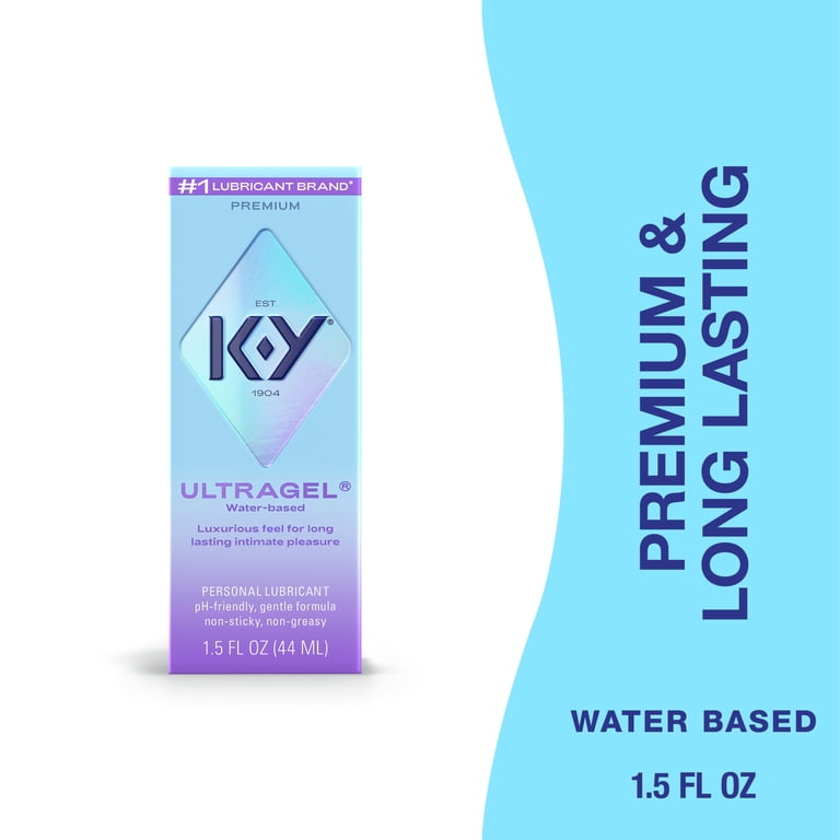 K-Y, Ultragel Lube, 1.5 fl oz, Water Based Personal Lubricant