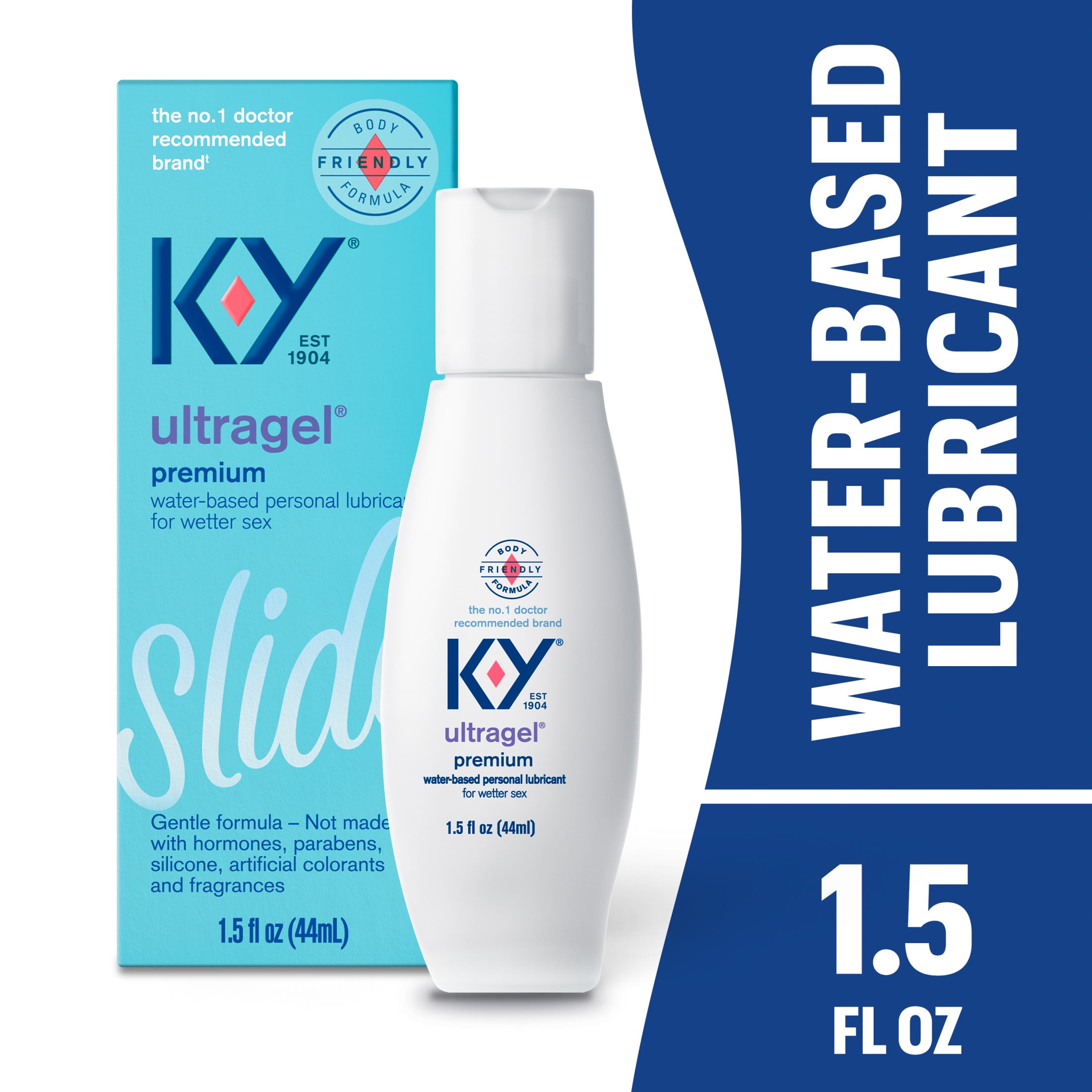 KY Ultragel Lube, Personal Water Based Lubricant For Sexual Wellness