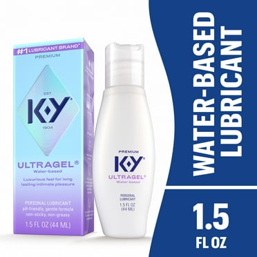 K-Y Ultragel Lube, Personal Water Based Lubricant For Sexual Wellness, Vaginal Moisturizer, 1.5 fl oz
