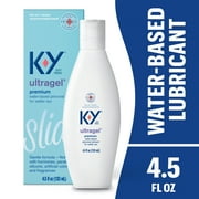 K-Y Ultragel Lube, Personal Water Based Lubricant For Sexual Wellness, Vaginal Moisturizer, 4.5 FL OZ