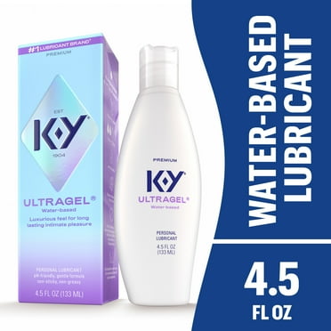 K-Y Ultragel Lube, Personal Water Based Lubricant For Sexual Wellness, Vaginal Moisturizer, 4.5 fl oz