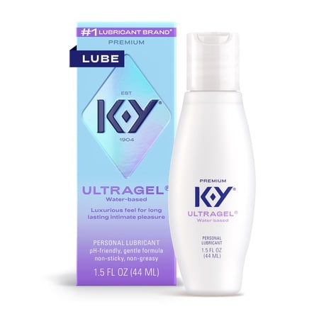 K-Y Ultragel Personal Water Based Lubricant Gel, Adult, 1.5 oz