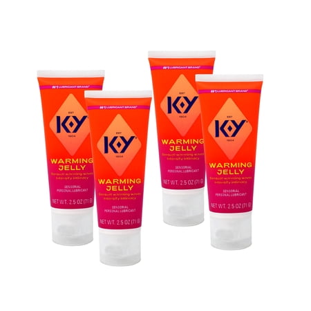 K-Y Warming Jelly Personal Lubricant 2.50 oz (Pack of 4)