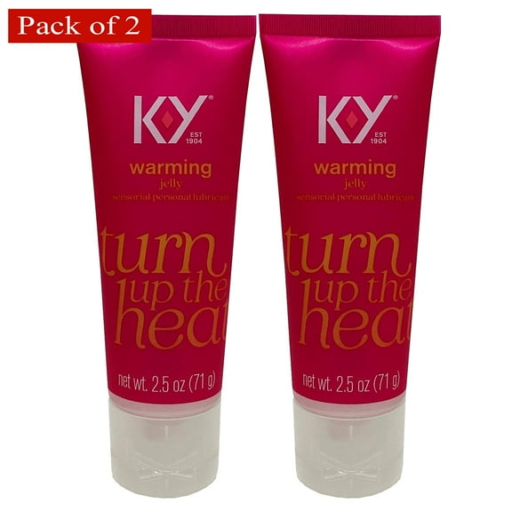 K-Y Warming Jelly Personal Lubricant, 71g (2.5 oz) Pack of 2