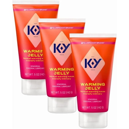 K-Y Warming Jelly Personal Lubricant Tube, 5 Ounce (Pack of 3)
