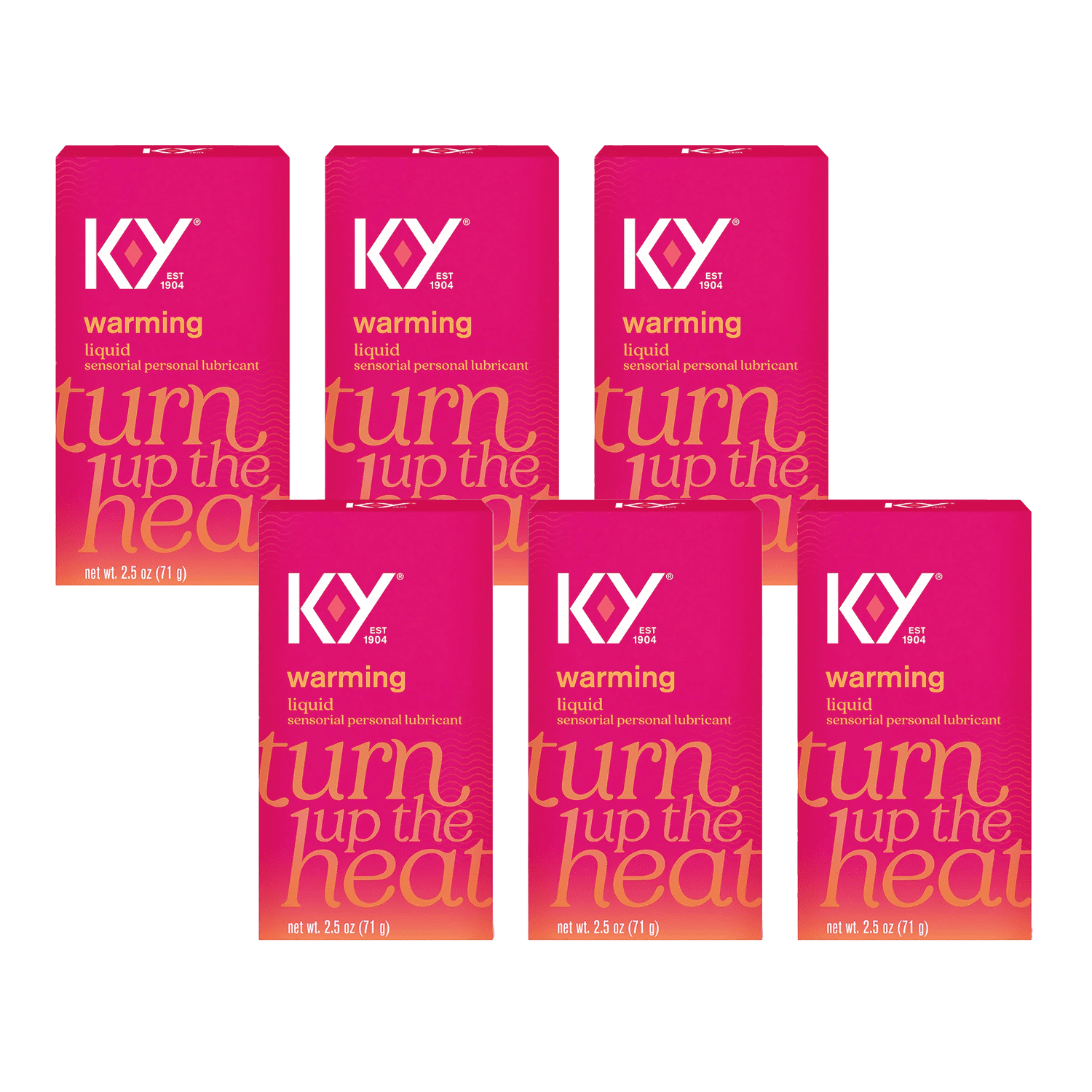 K-Y Water Based Warming Liquid Personal Lubricant, 2.5 Oz, Pack of 6 - Walmart.com K-Y Water Based Warming Liquid Personal Lubricant, 2.5 Oz, Pack of 6 - Walmart.com