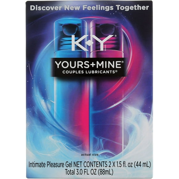 K-Y Yours & Mine Couples Lubricant, 3 oz (Pack of 2)