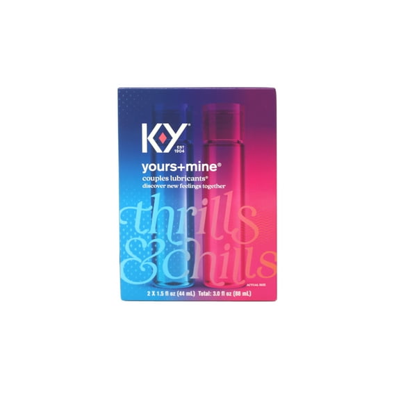 K-Y Yours & Mine Couples Lubricants, 3 oz (Pack of 4)