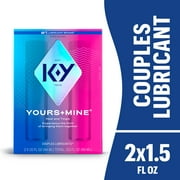 K-Y Yours + Mine Lubricant For Couples, Personal Lubricant For Sexual Wellness,  2 x 1.5 fl oz