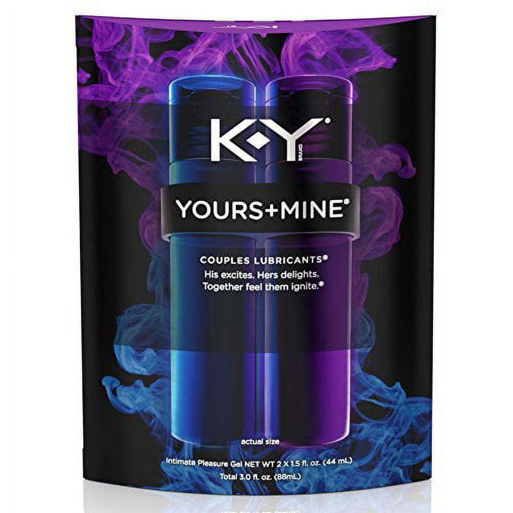 K-Y Yours and Mine Couples Lubricant, 3oz per Package